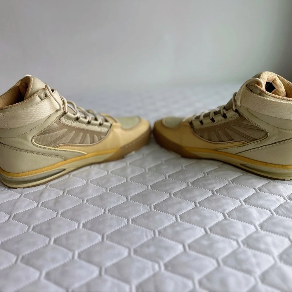 Axion Complex Sneakers Mens 11 Tan Beige Excellent High Top Skate Shoes 1714-136